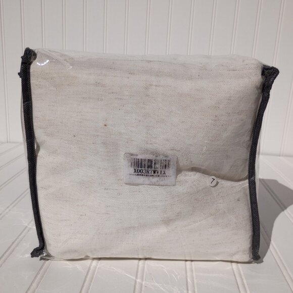 Linen Curtain Panels 50 x 108 Beige Off White Flax Weave Sheer Drapes Curtains - Picture 9 of 15